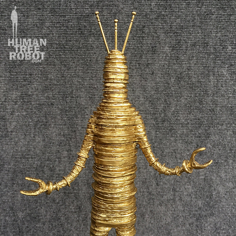 Sculpture: Robot C: 03 Bright Gold