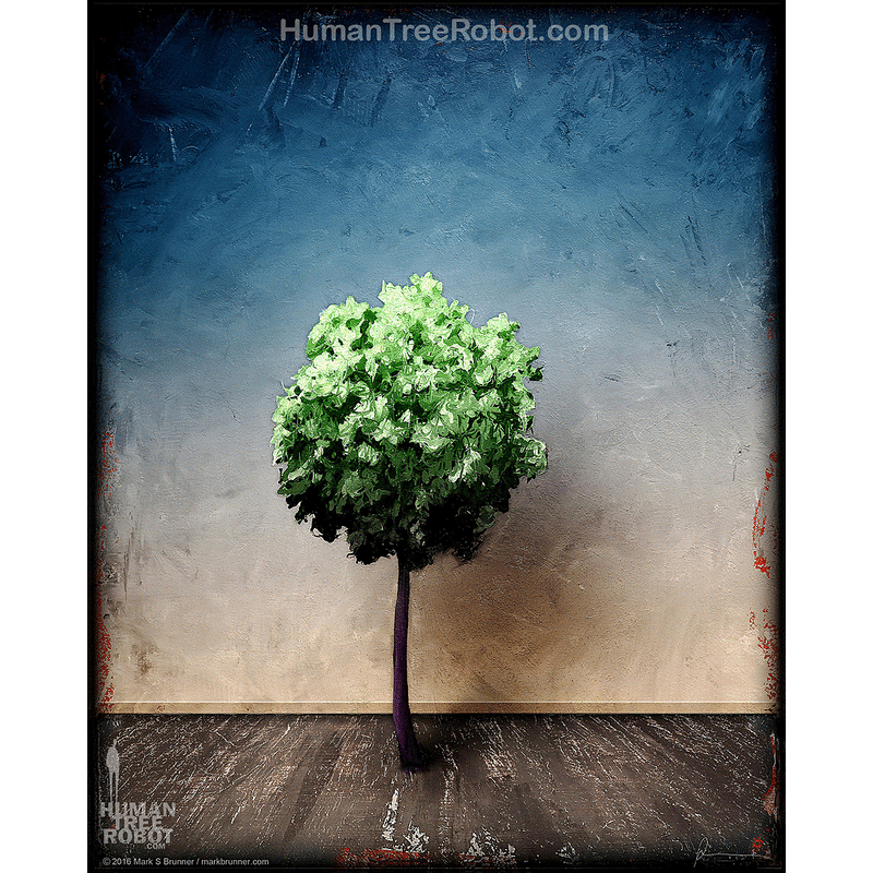 0050 Borderless Print - Shadow Tree 4