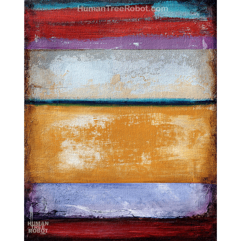 8013 Borderless Print - Abstract - Colors 02 - Orange