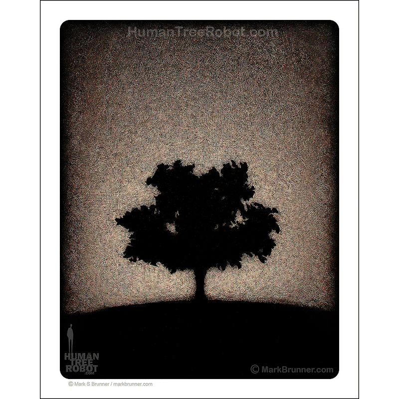 0043 Matte Paper Print 8x10" - Night Tree 1