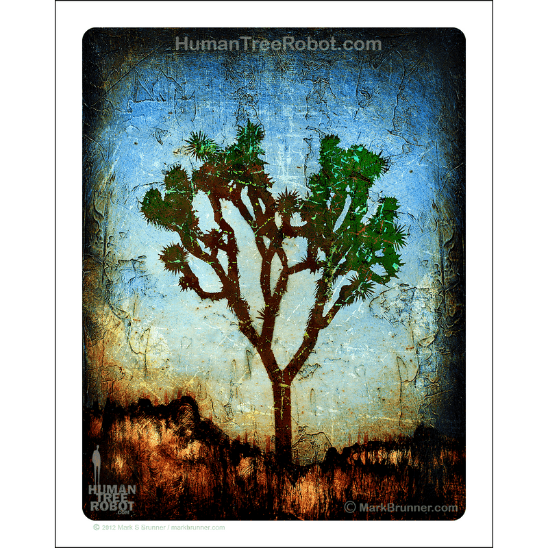 0078 Matte Paper Print 8x10" - Drip Landscape - Desert Joshua Tree 02