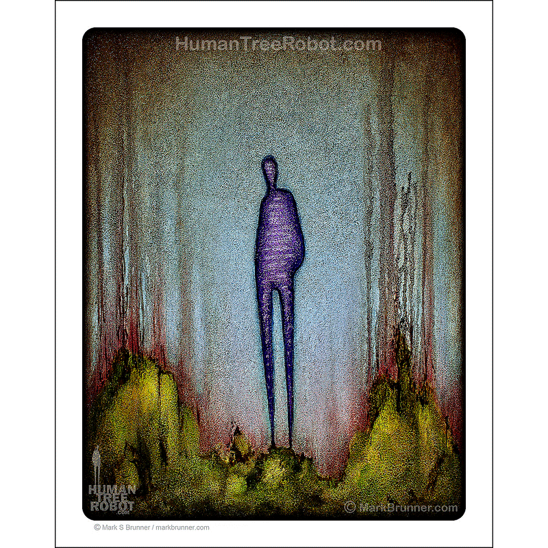 3011 - Matte Paper Print 8x10" - Drip Landscape, Human 4