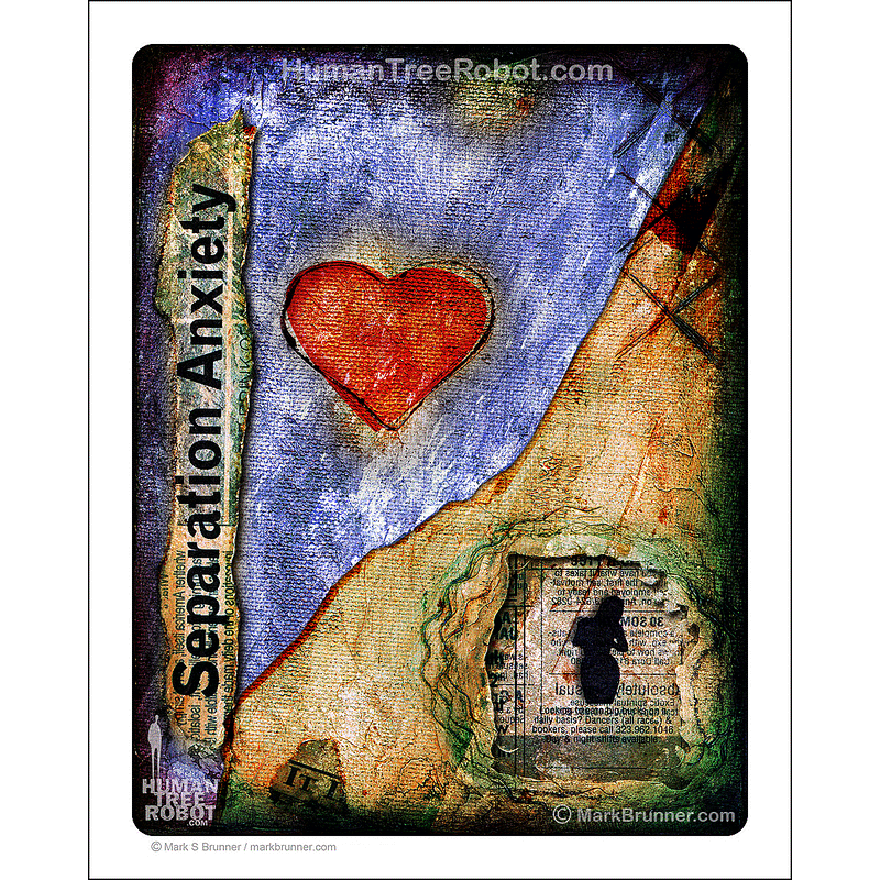 4006 - Matte Paper Print 8x10" - Hearts And Headlines - Separation Anxiety