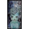 7001 Wood Panel Rectangle - Doll - Girl 1, Blue