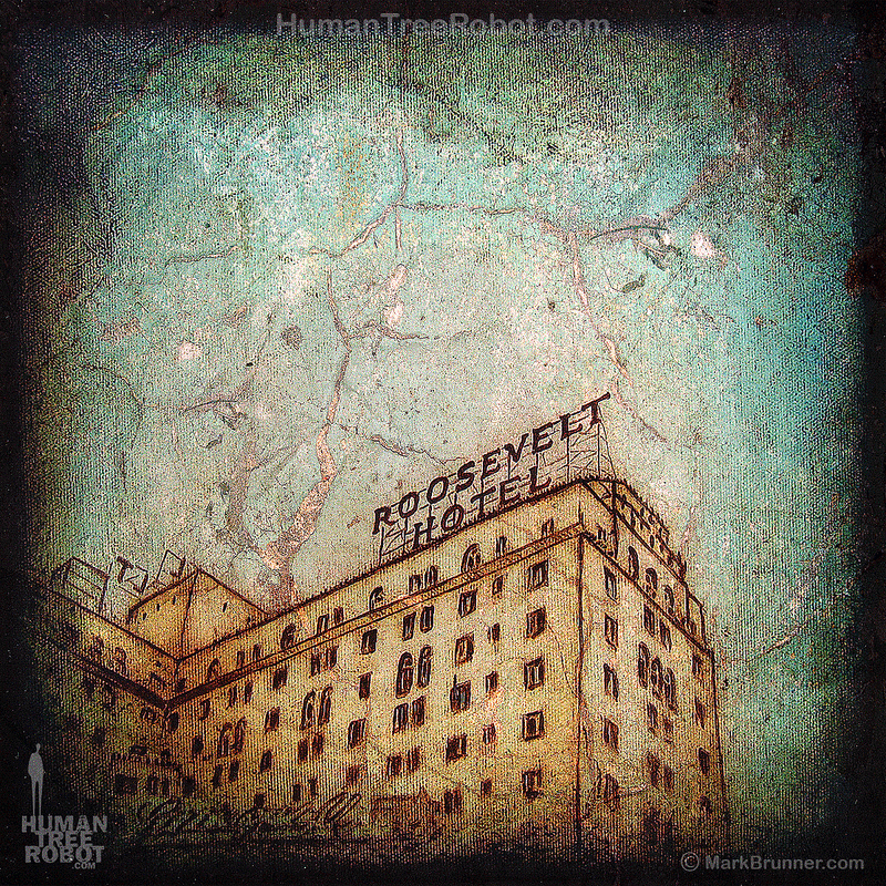 5007 Wood Panel Square - Architecture - Hollywood - Roosevelt Hotel