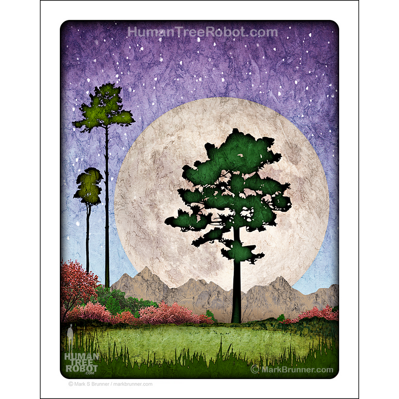 NP-04 Matte Paper Print 8x10" - Full Tree Moon