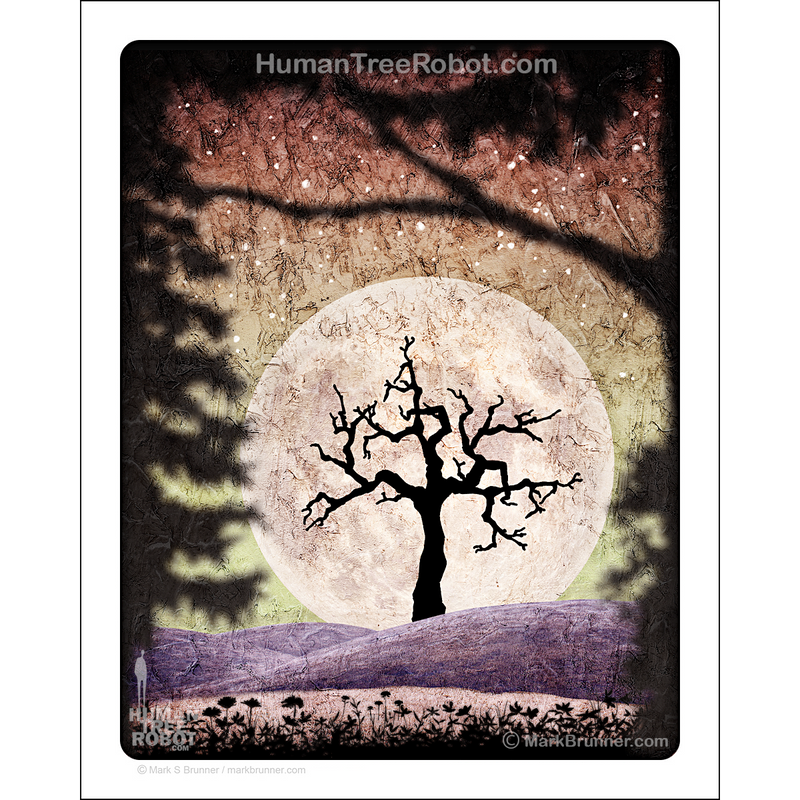 NP-05 Matte Paper Print 8x10" - Branches Tree Moon