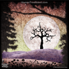 NWPS-05 Wood Panel Square - Branches Tree Moon