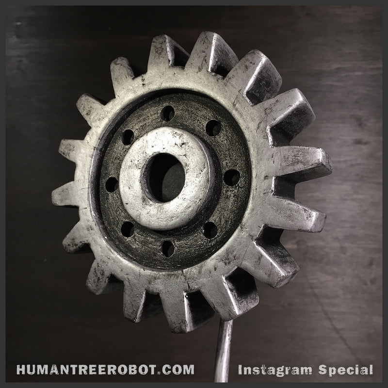 gear flower Steampunk Sculpture