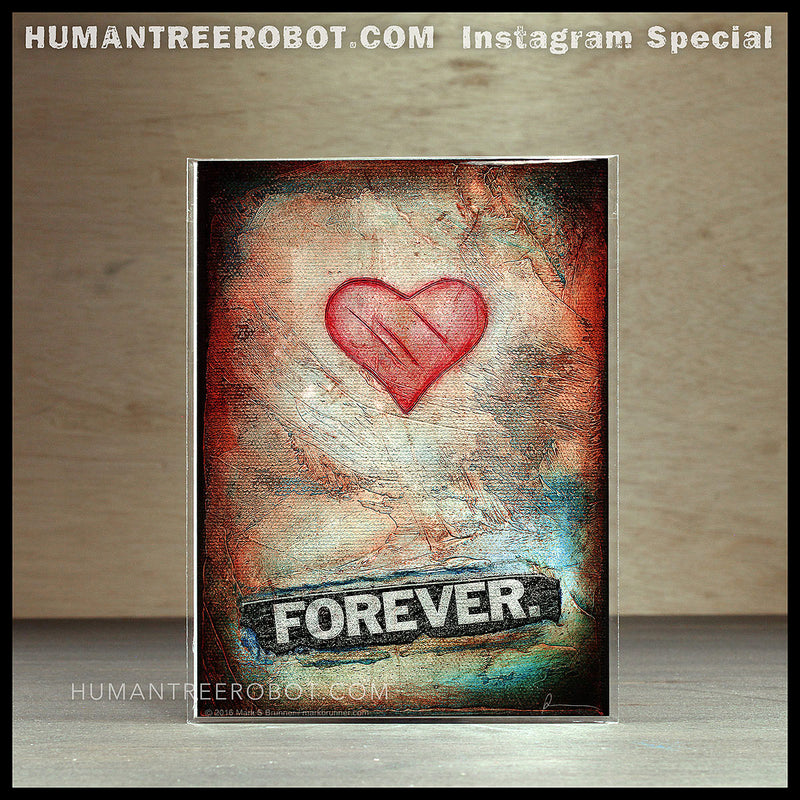 IG-0018 - Instagram Special - 5x7 Borderless Prints 4 Piece Set - Hearts And Headlines