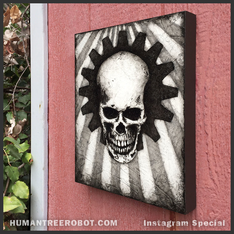 8001 Wood Panel Rectangle - Skulls, Pile 2 – HumanTreeRobot