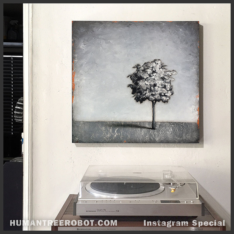 IG-0046 - Instagram Special - Original Oil Painting - 24x24 Inch "Shadow Tree"