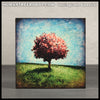 IG-0014 - Instagram Special - 4x4 Wood Panel Print - Hilltop Tree, Rose
