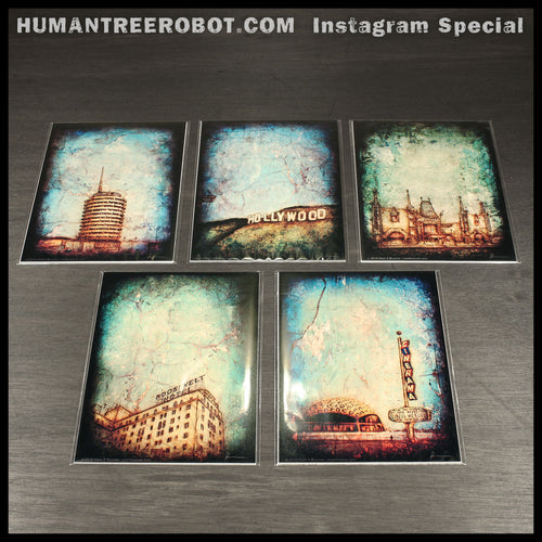 IG-0008 - Instagram Special - 5x7 Borderless Prints 5 Piece Set - Hollywood Landmarks