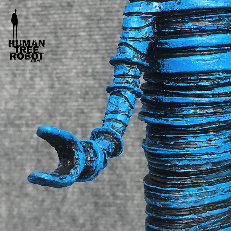 Sculpture: Robot C: 08 Blue Wash