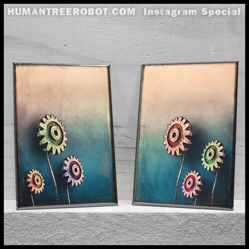 IG-0003 - Instagram Special - 8 Piece Magnet Set - Gear Flowers