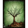 0051 Borderless Print - Solo Dormant Tree 1 Green