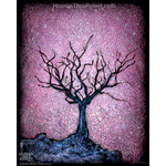 0052 Borderless Print - Solo Dormant Tree 2 Magenta