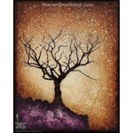 0053 Borderless Print - Solo Dormant Tree 3 Yellow