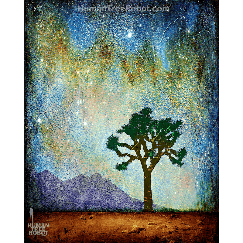 0077 Borderless Print - Horizon - Desert Joshua Tree 01