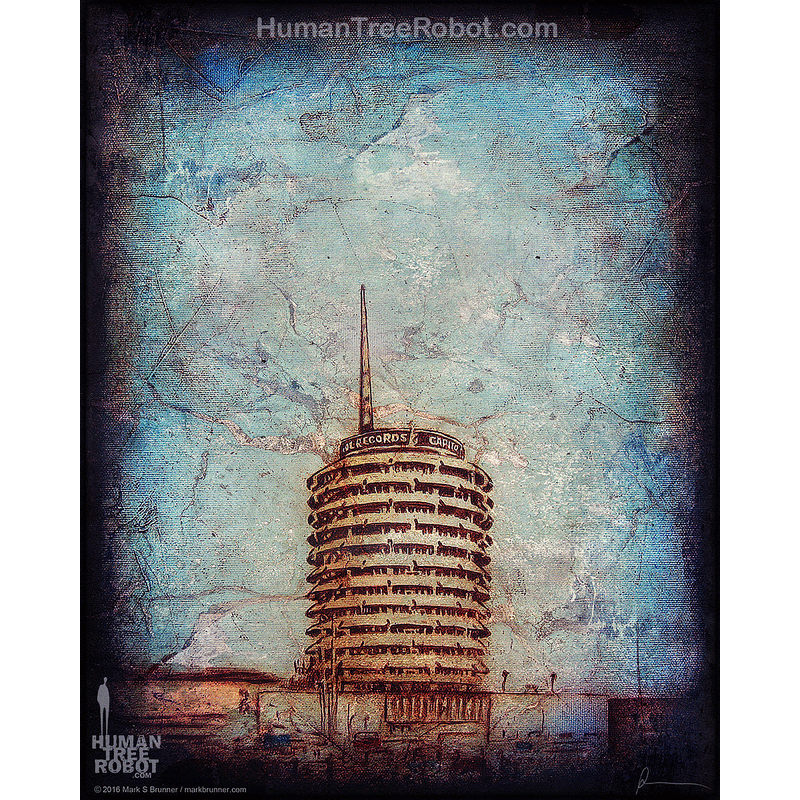 5000 Borderless Print - Architecture - Hollywood Series, Capitol Records