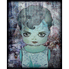 7001 Borderless Print - Doll Series - Girl 1, Blue
