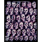8002 Borderless Print - Skulls - Stacked, Red