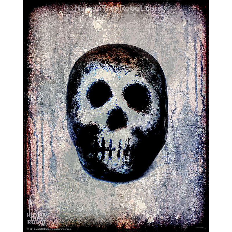 8005 Borderless Print - Skulls - Pale Solo