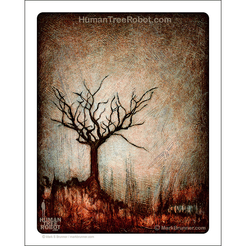 0002 Matte Paper Print 8x10" - Drip Landscape - Dormant Tree 1