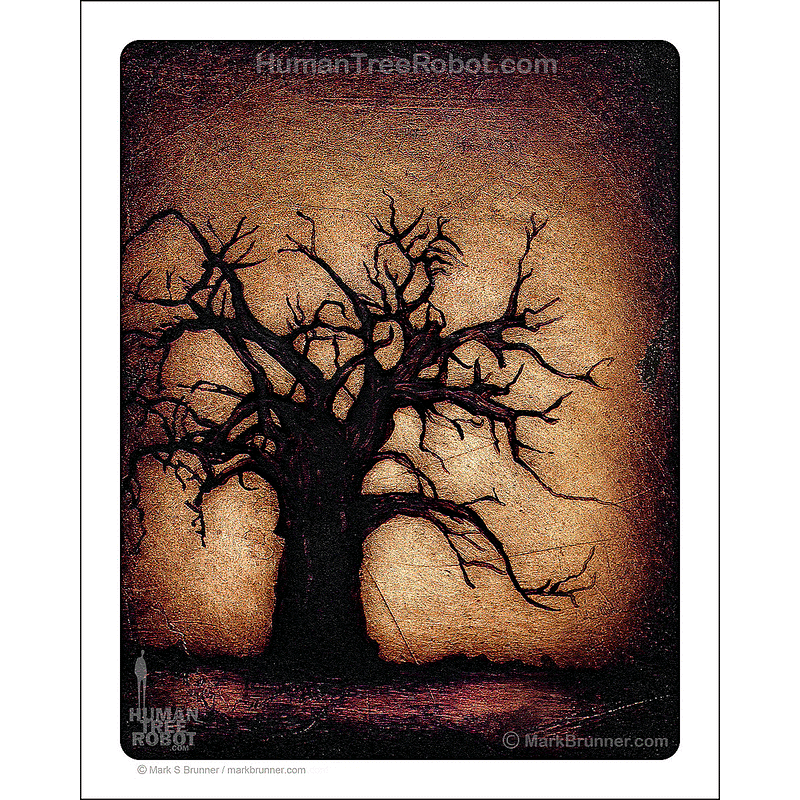 0017 Matte Paper Print 8x10" - Baobab Yellow