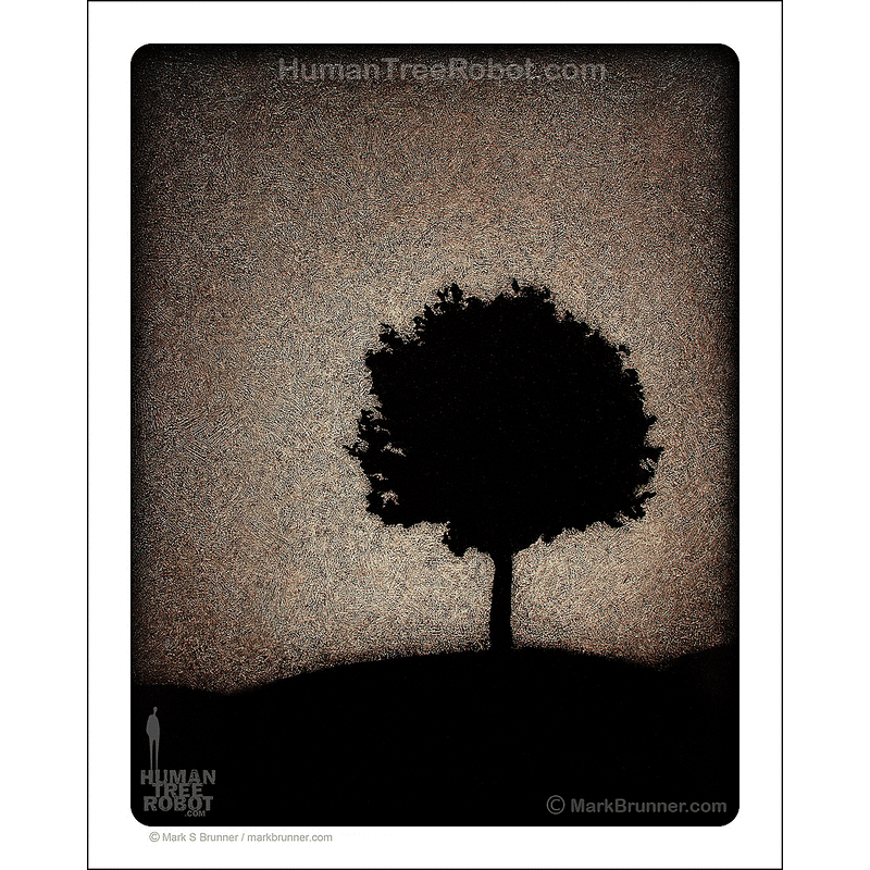 0044 Matte Paper Print 8x10" - Night Tree 2