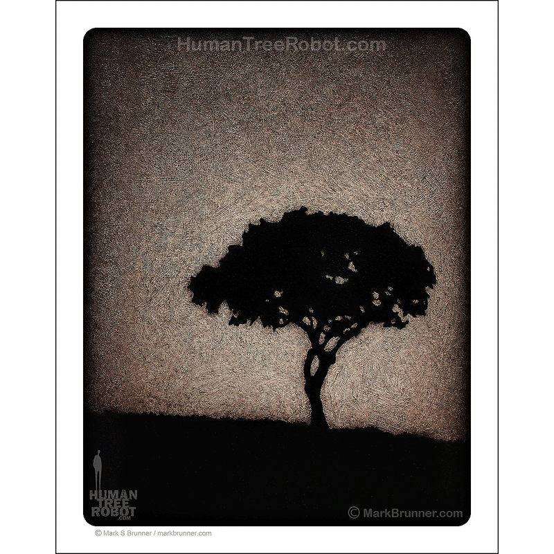 0045 Matte Paper Print 8x10" - Night Tree 3