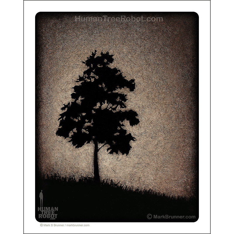 0046 Matte Paper Print 8x10" - Night Tree 4