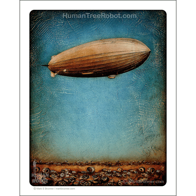 2015 - Matte Paper Print 8x10" - Airship - Zenith And Rust