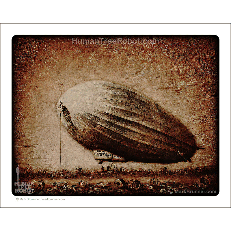 2017 - Matte Paper Print 8x10" - Airship - Grounded