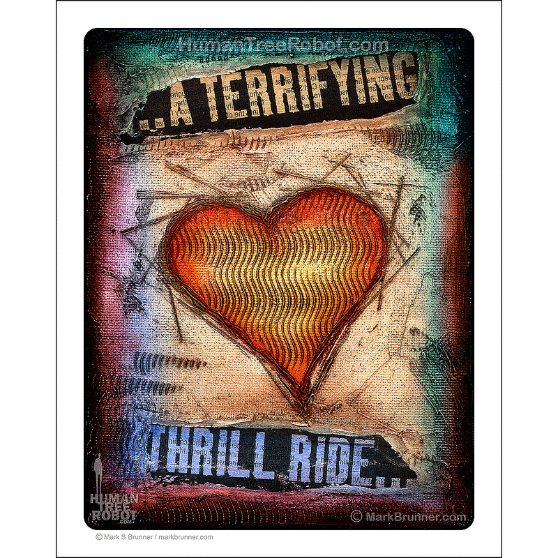 4008 - Matte Paper Print 8x10" - Hearts And Headlines - Terrifying Thrill Ride