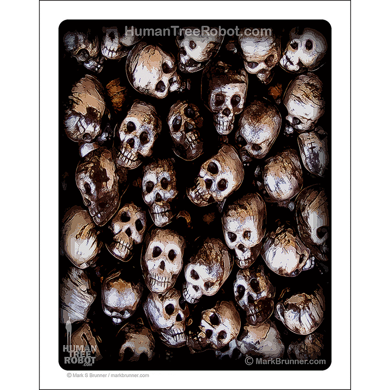 8001 - Matte Paper Print 8x10" - Skulls - Pile 2