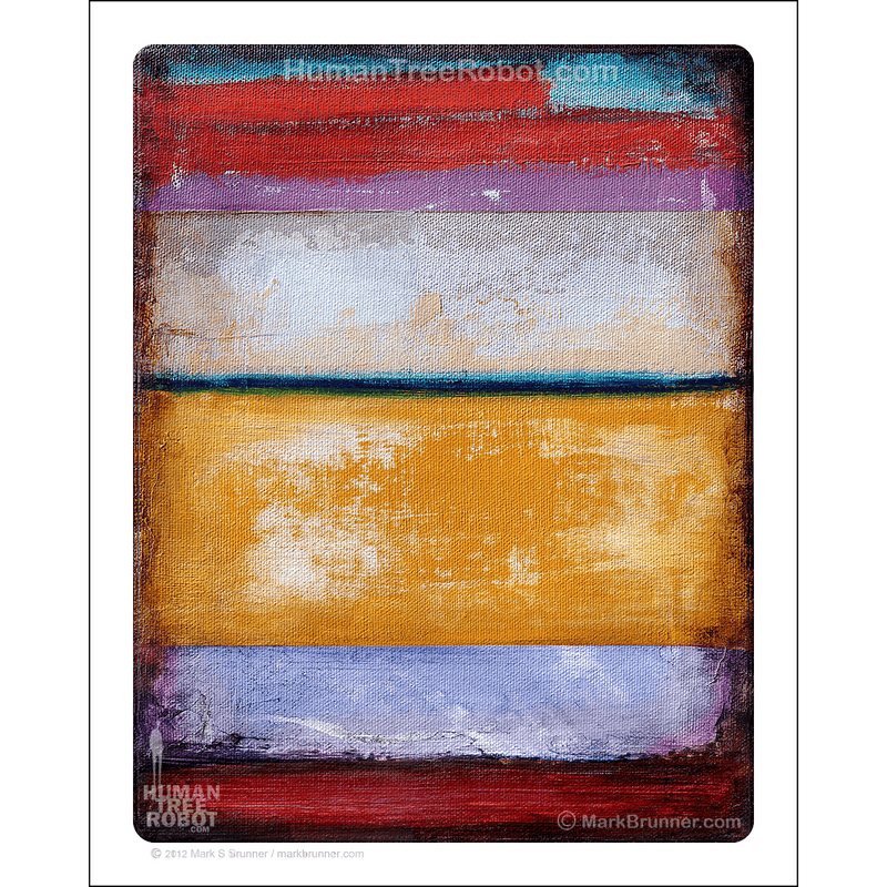 8013 - Matte Paper Print 8x10" - Abstract - Colors 02 - Orange