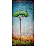 0007 Wood Panel Rectangle - Drip Landscape - Peace Tree 4