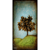 0011 Wood Panel Rectangle - Hillside Tree