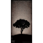 0045 Wood Panel Rectangle - Night Tree 3