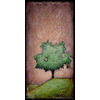 0068 Wood Panel Rectangle - Hills Tree 4