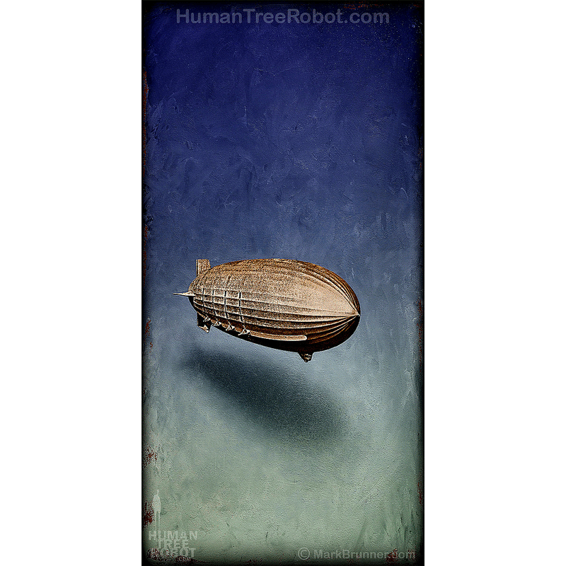2004 Wood Panel Rectangle - Airship, Hover