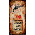 4002 Wood Panel Rectangle - Hearts And Headlines - Chicks With Guns