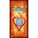 4003 Wood Panel Rectangle - Hearts And Headlines - Keep Death At A Distance