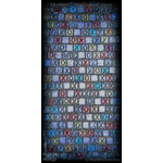 4018 Wood Panel Rectangle - We XO 1, Blue