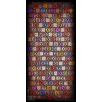 4023 Wood Panel Rectangle - We XO 6, Red