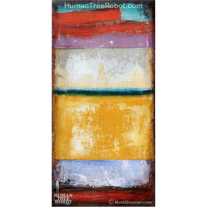 8013 Wood Panel Rectangle - Abstract - Colors 02 - Orange