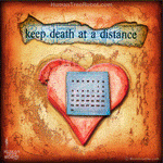 4003 Wood Panel Square - Hearts & Headlines - Keep Death At A Distance