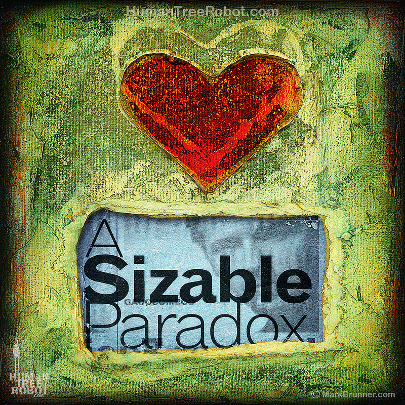 4007 Wood Panel Square - Hearts & Headlines - Sizable Paradox